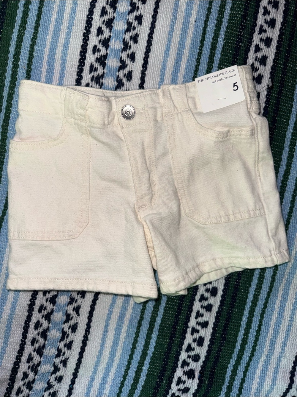 The Children's Place Cream Toddler Girls' Jean Shorts